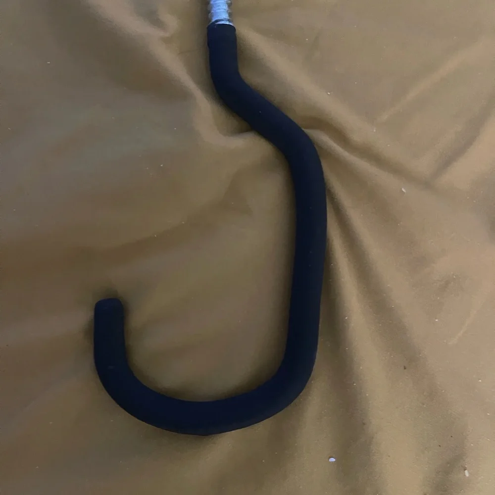 Black Vinyl Coated Metal Screw Hook Wall Mounted Traditional Easy Installation